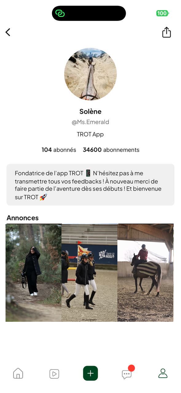 Profil vitrine d'un professionnel